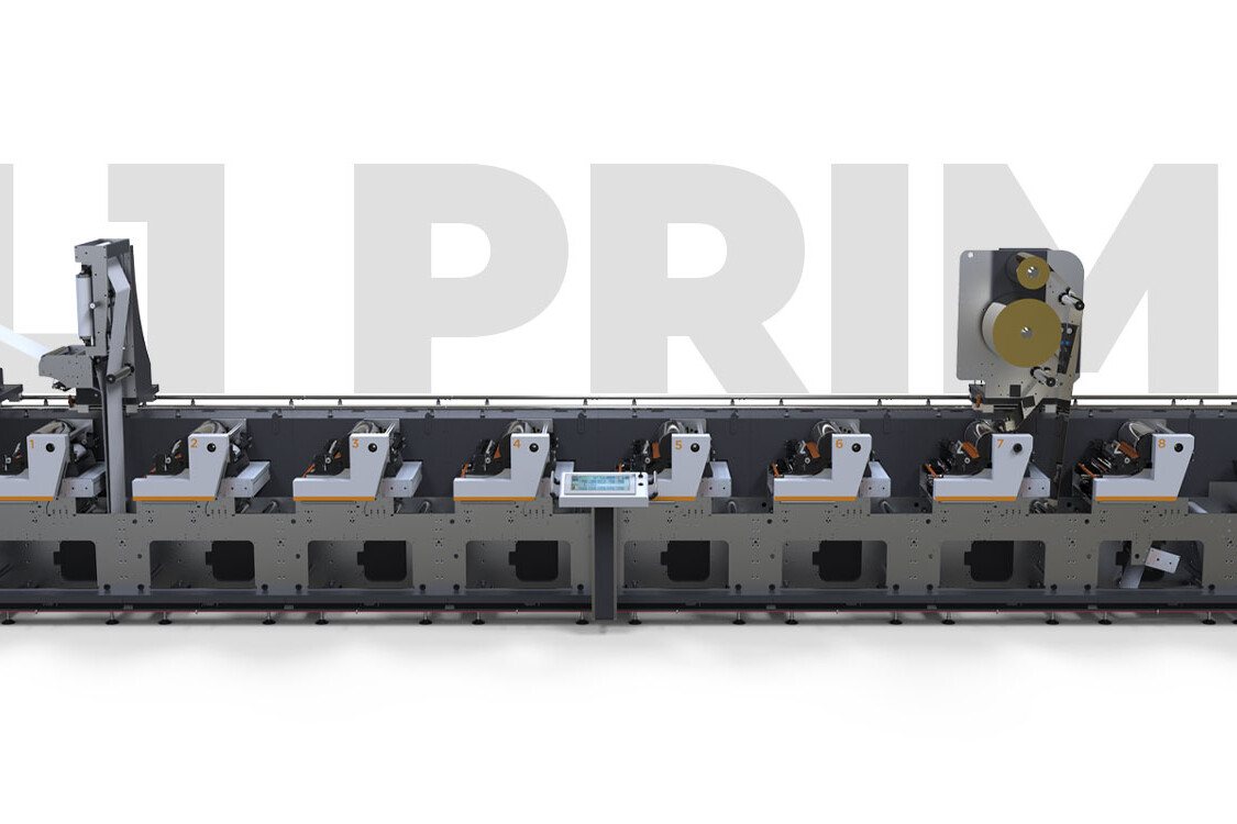 Máquina de impresión flexográfica de etiquetas